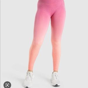 GYMSHARK ADAPT OMBRÉ leggings and crop top set